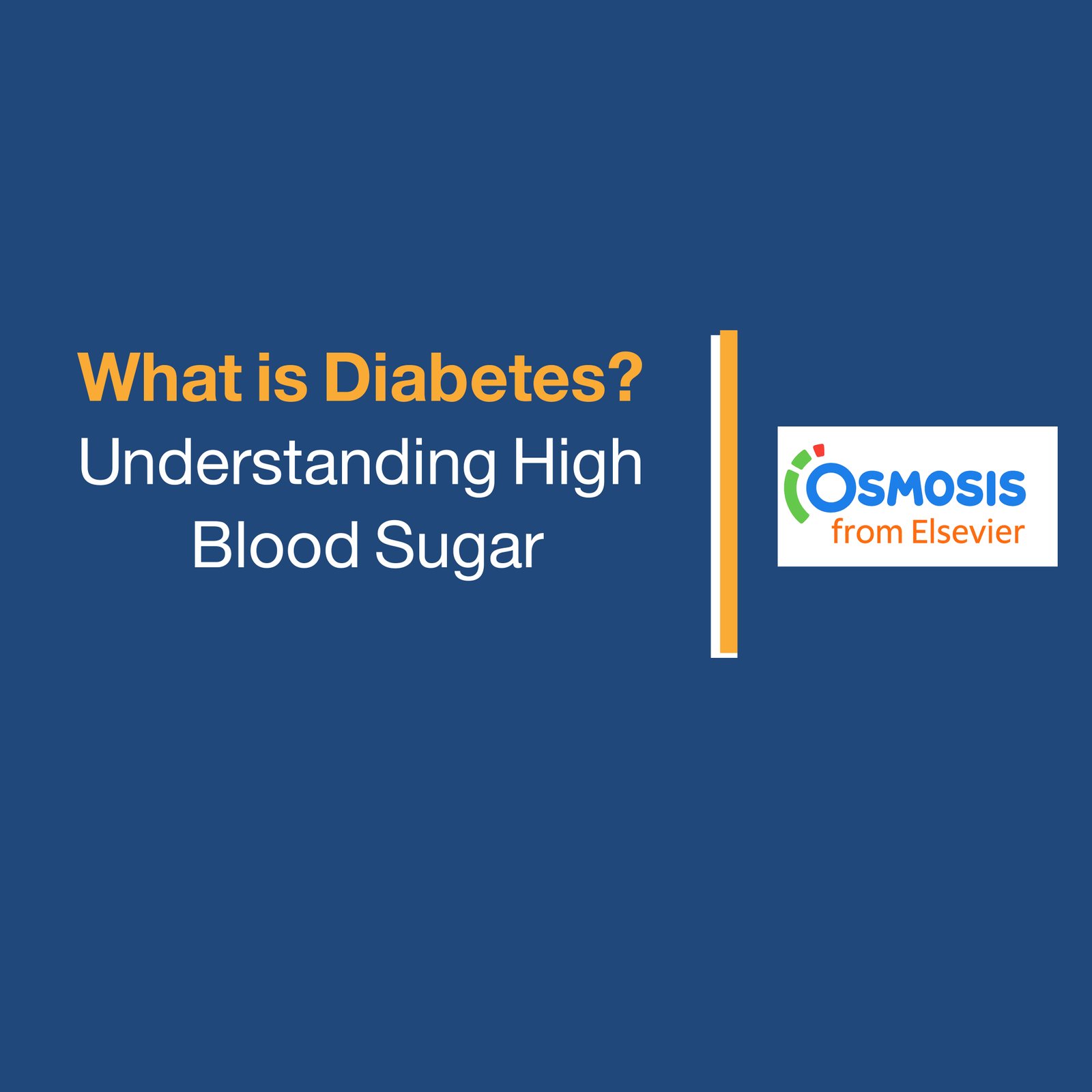 What is Diabetes? Understanding High  Blood Sugar