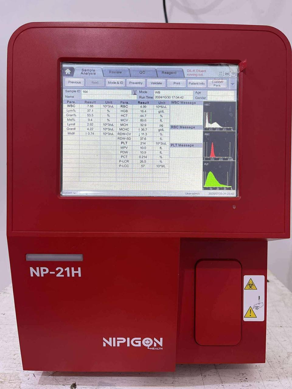 CBC Hematology Analyzer